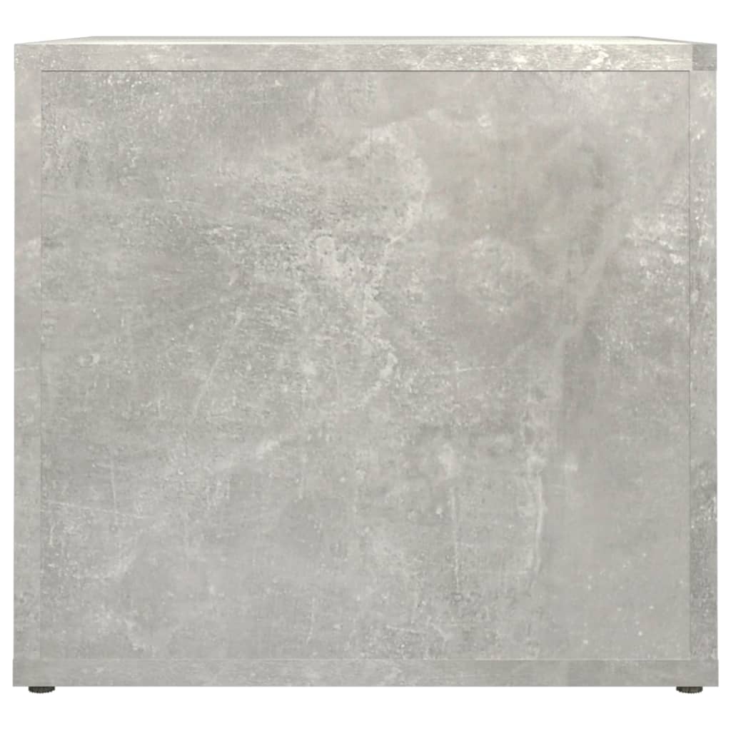Bedside table 41x40x36cm wood derivatives cement grey