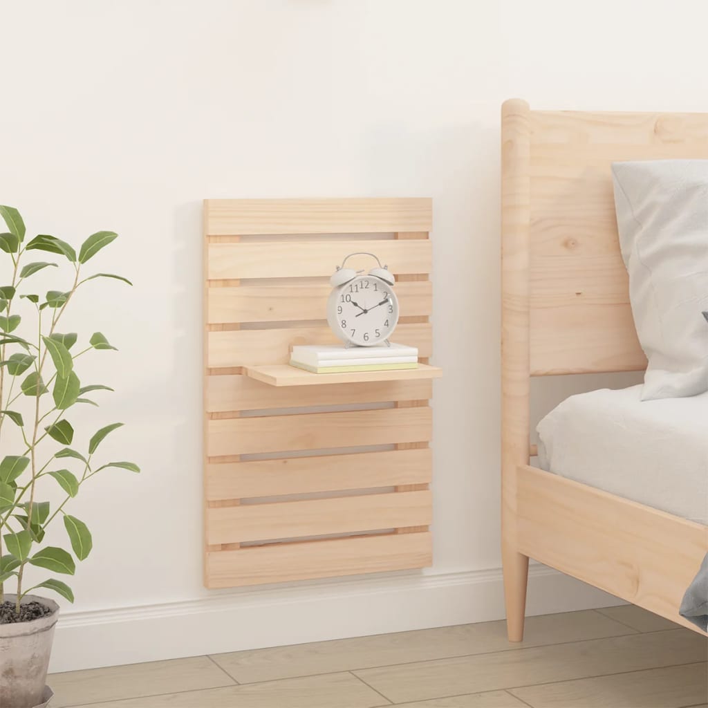 Wall Mount Shelves 2 pcs Solid Pine
