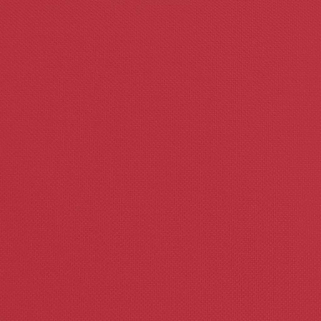 Folding sun lounger oxford fabric/red powder coated steel