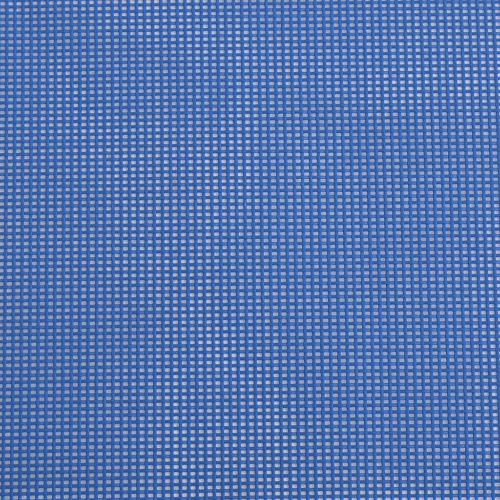 Folding sun loungers 2 pcs textilene and steel blue