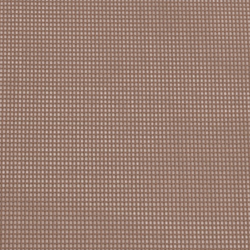 Folding sun loungers 2 pcs textilene and steel brown
