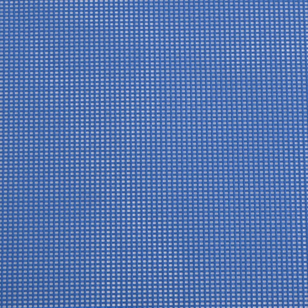 Folding beach chairs 2pcs textilene/powder coated steel blue