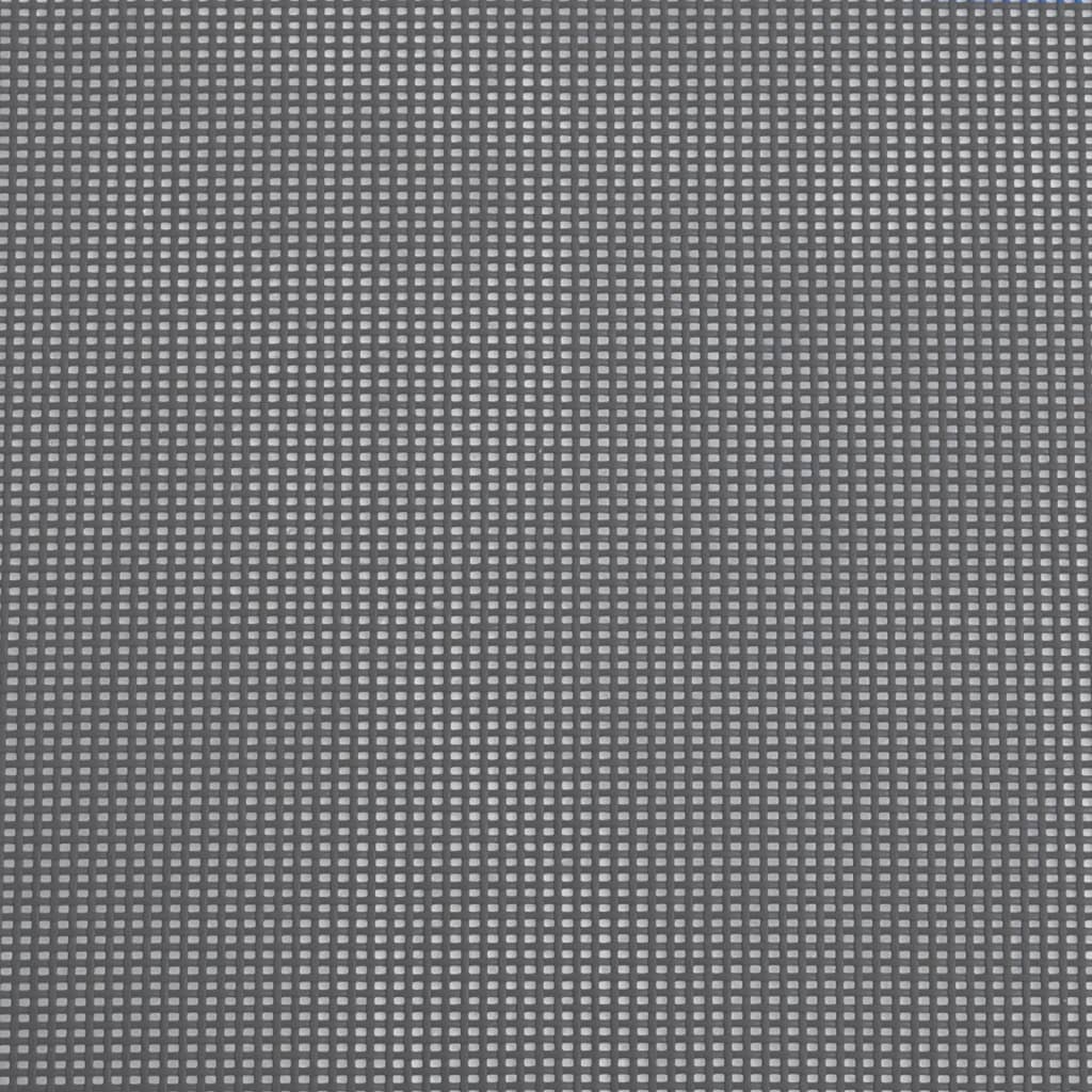 Folding Beach Chairs 2pcs Textilene/Steel Powder Coated Grey