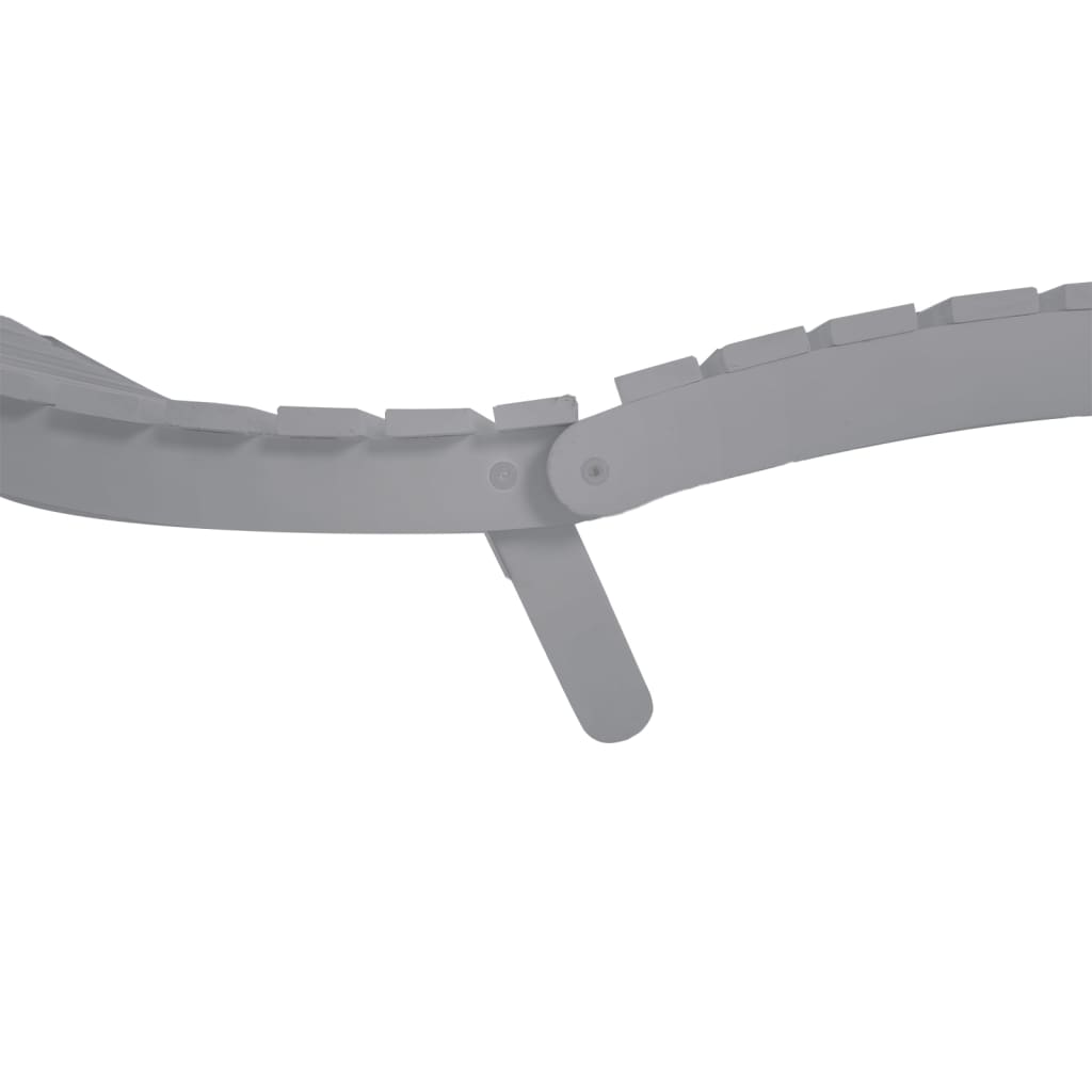 Sun lounger 184x55x64 cm solid acacia wood grey