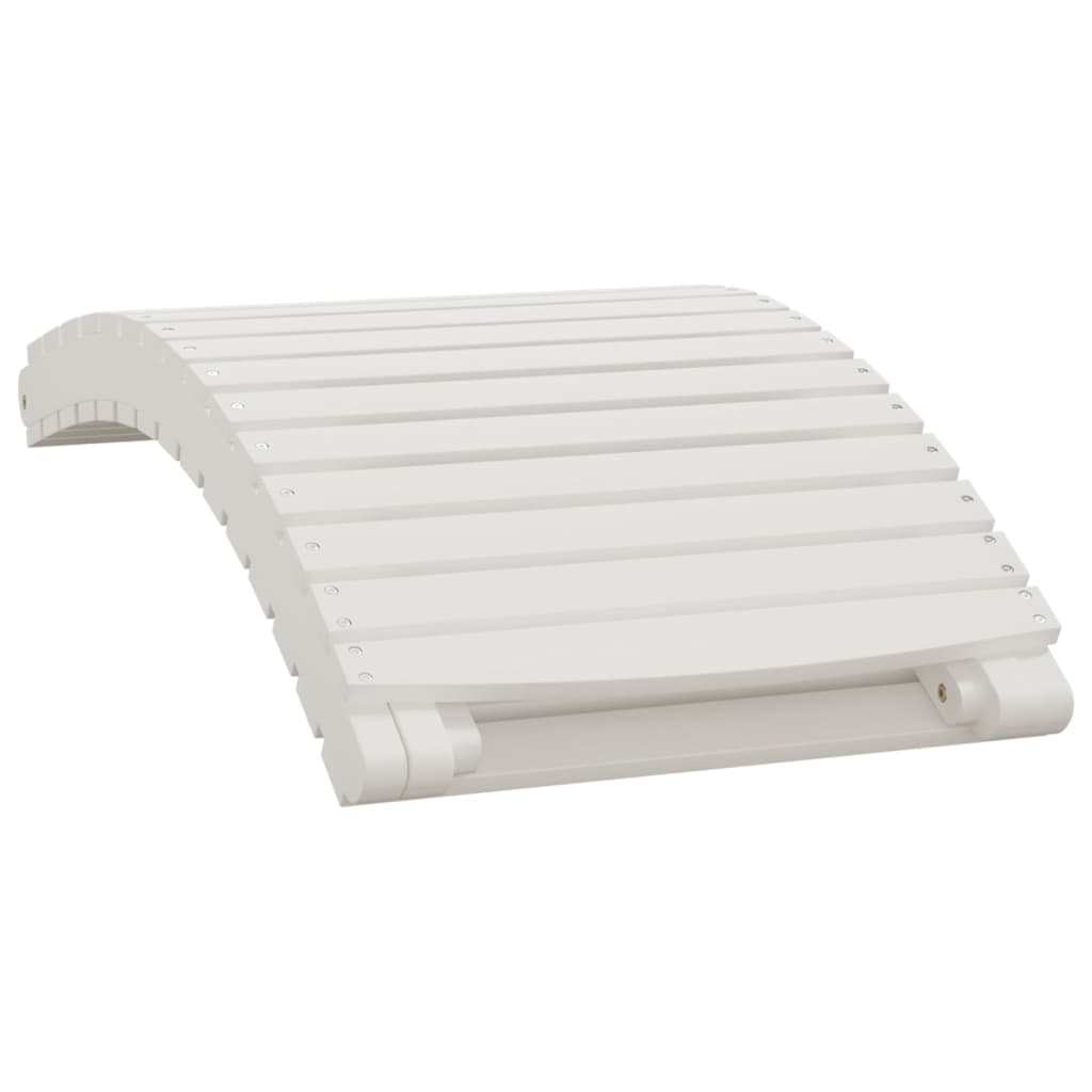 Sun lounger 184x55x64 cm solid acacia wood white