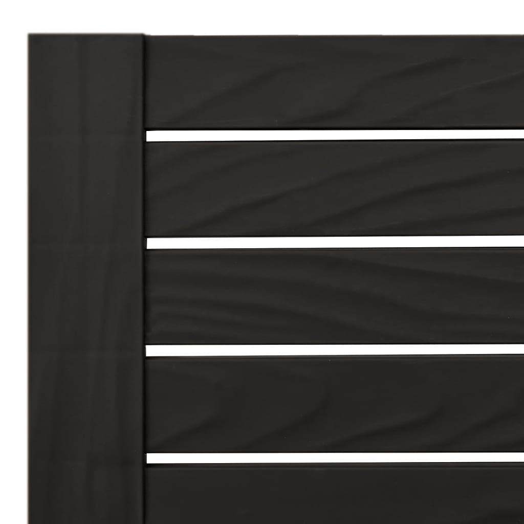 Sun lounger 2 pcs 155x58x83 cm black polypropylene