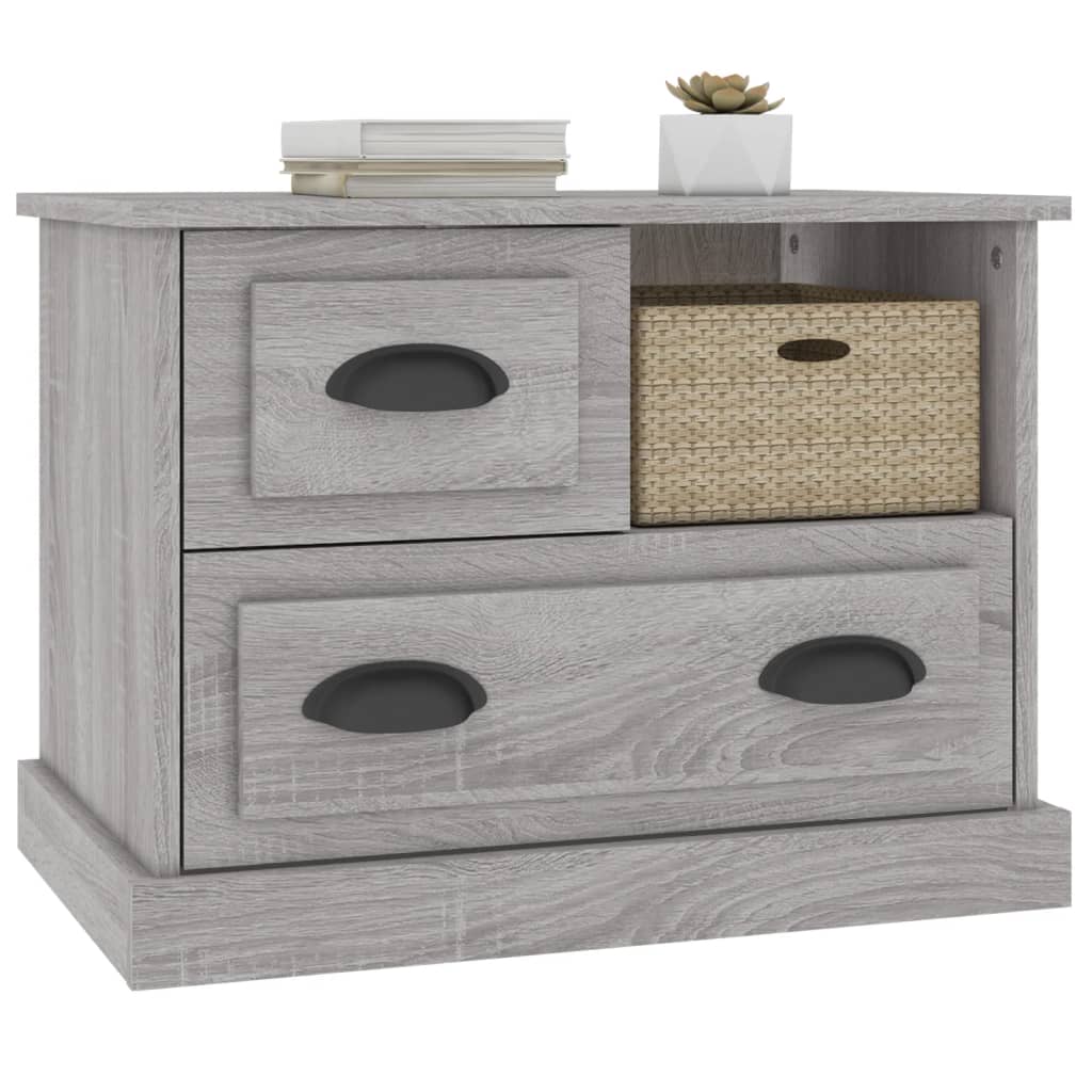 Bedside table 60x39x45 cm Sonoma grey