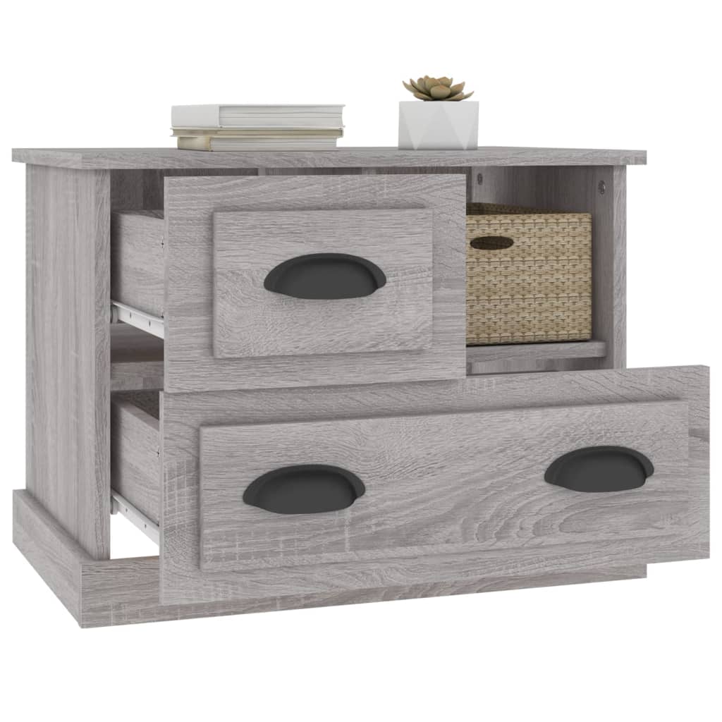 Bedside table 60x39x45 cm Sonoma grey