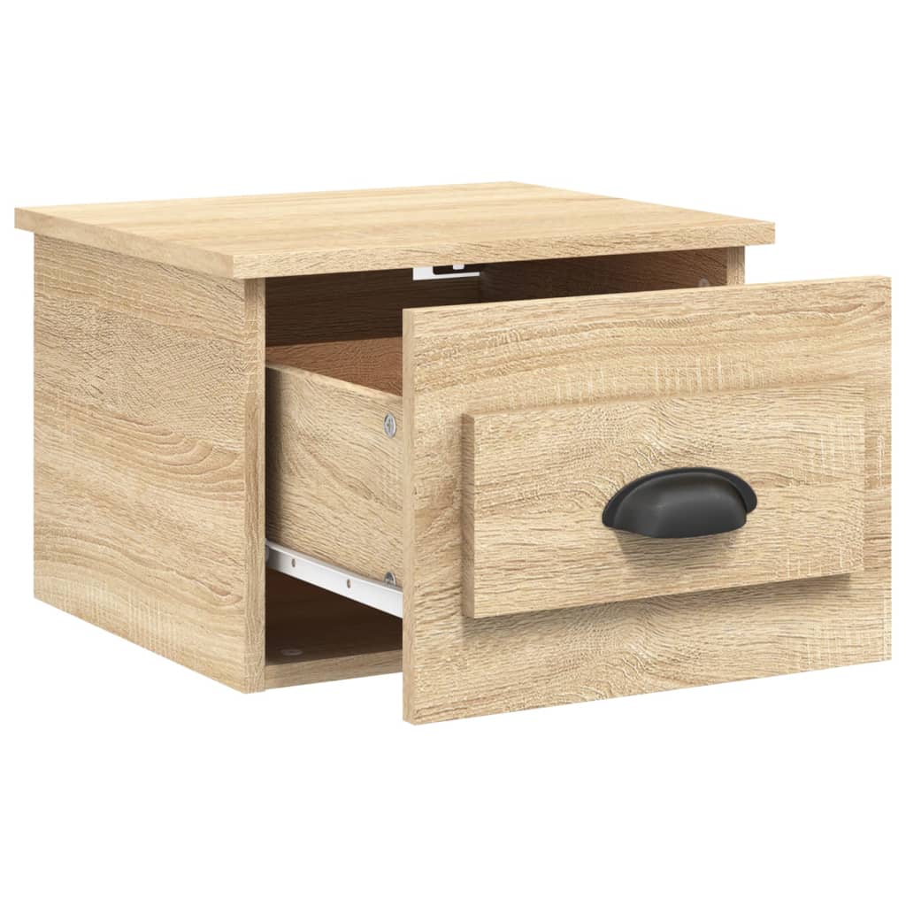 Wall mounted bedside table 41.5x36x28 cm Sonoma oak