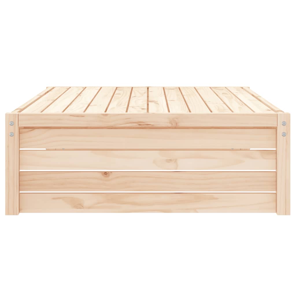 Garden footrest 120x80 cm solid pine