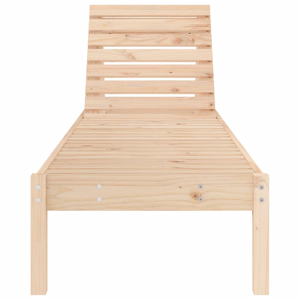 Sun loungers 2 pcs 199.5x60x74 cm solid pine wood
