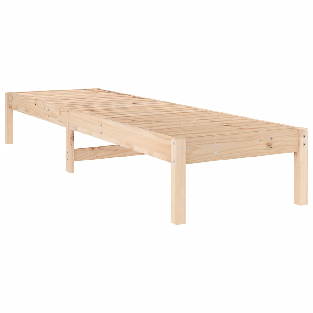 Sun loungers 2 pcs 199.5x60x74 cm solid pine wood