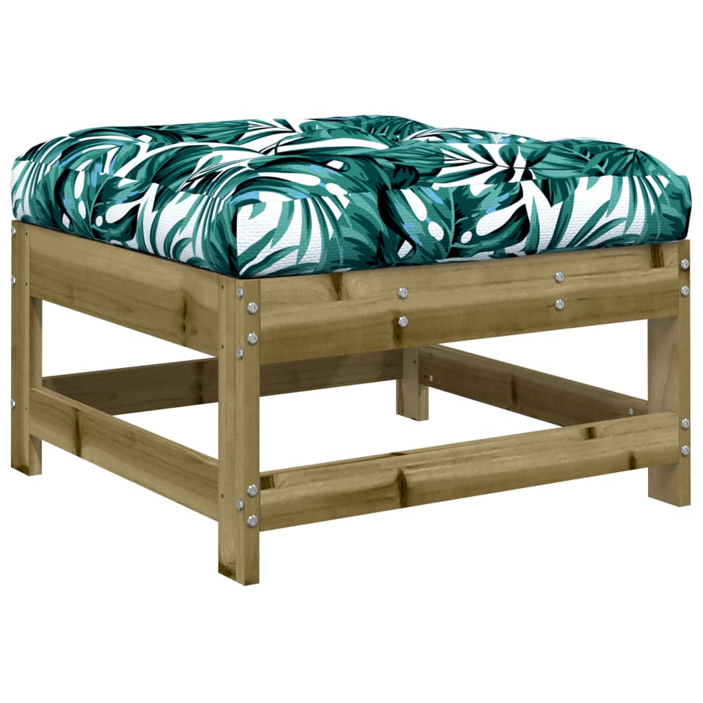 10 pcs conjunto lounge de jardim c/ almofadões pinho impregnado