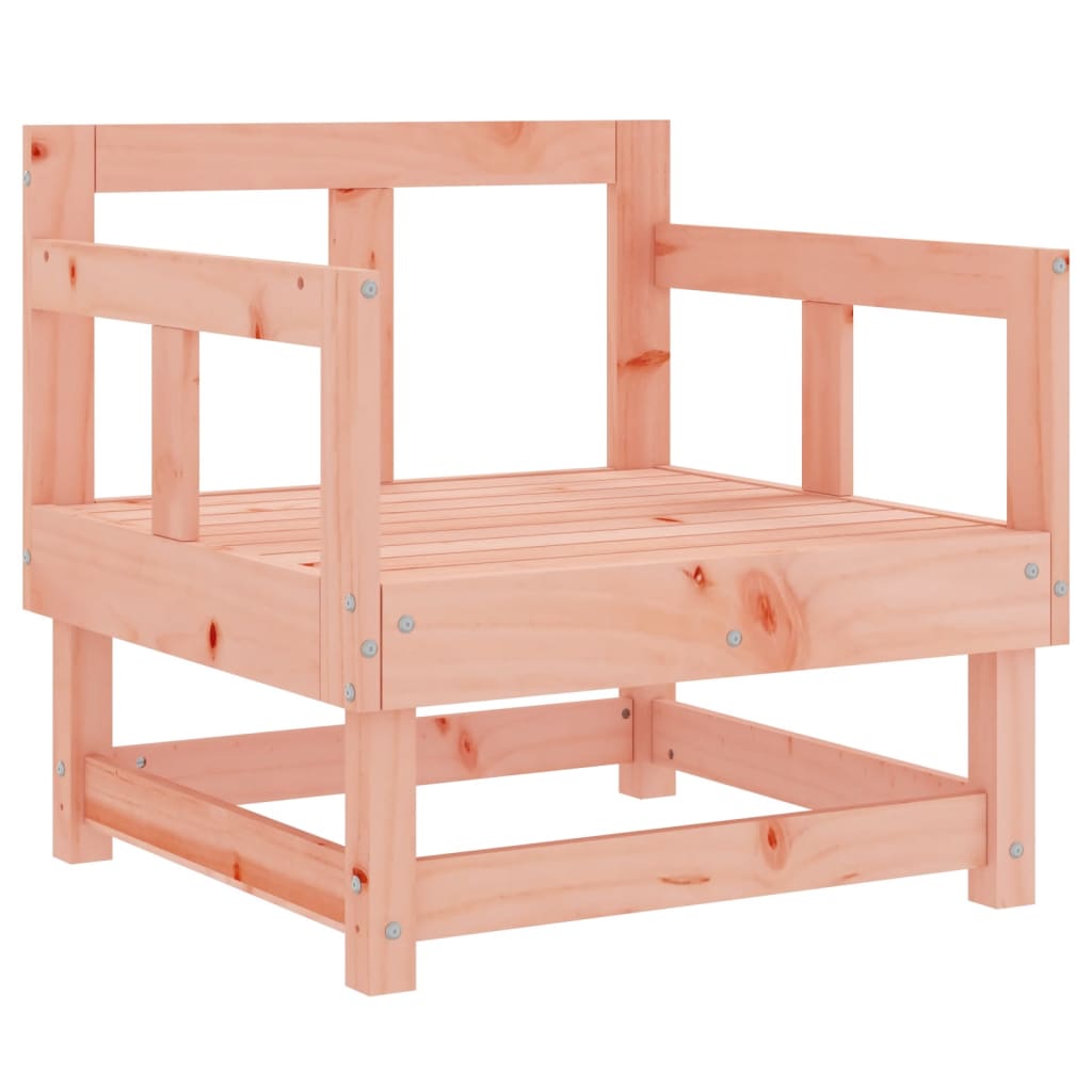 7 pcs conjunto lounge de jardim madeira de douglas maciça