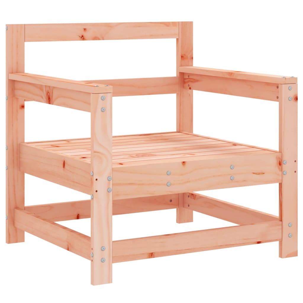 7 pcs conjunto lounge de jardim madeira de douglas maciça