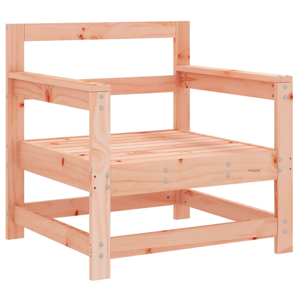7 pcs conjunto lounge de jardim madeira de douglas maciça