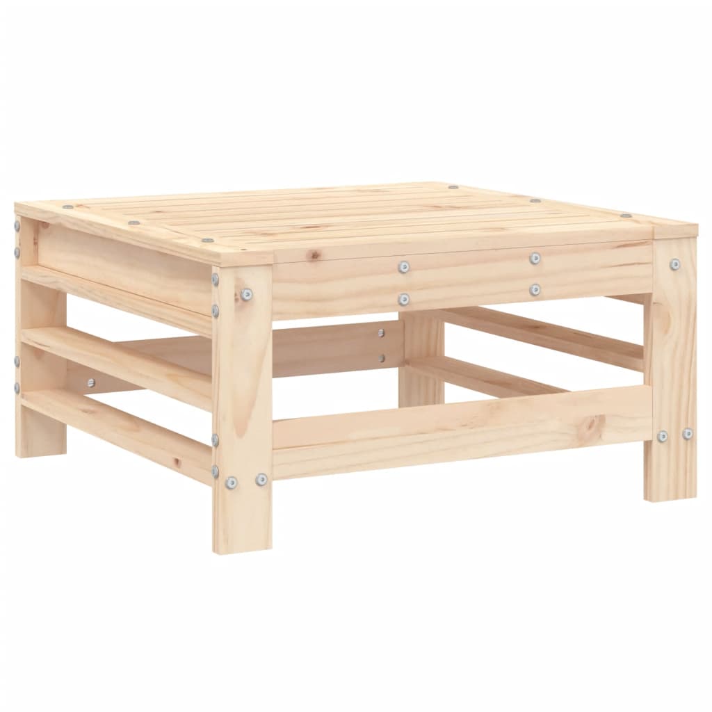 7 pcs conjunto lounge de jardim pinho maciço
