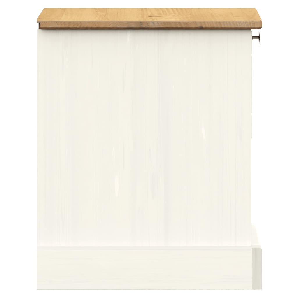 VIGO bedside table 42x35x42 cm solid pine white