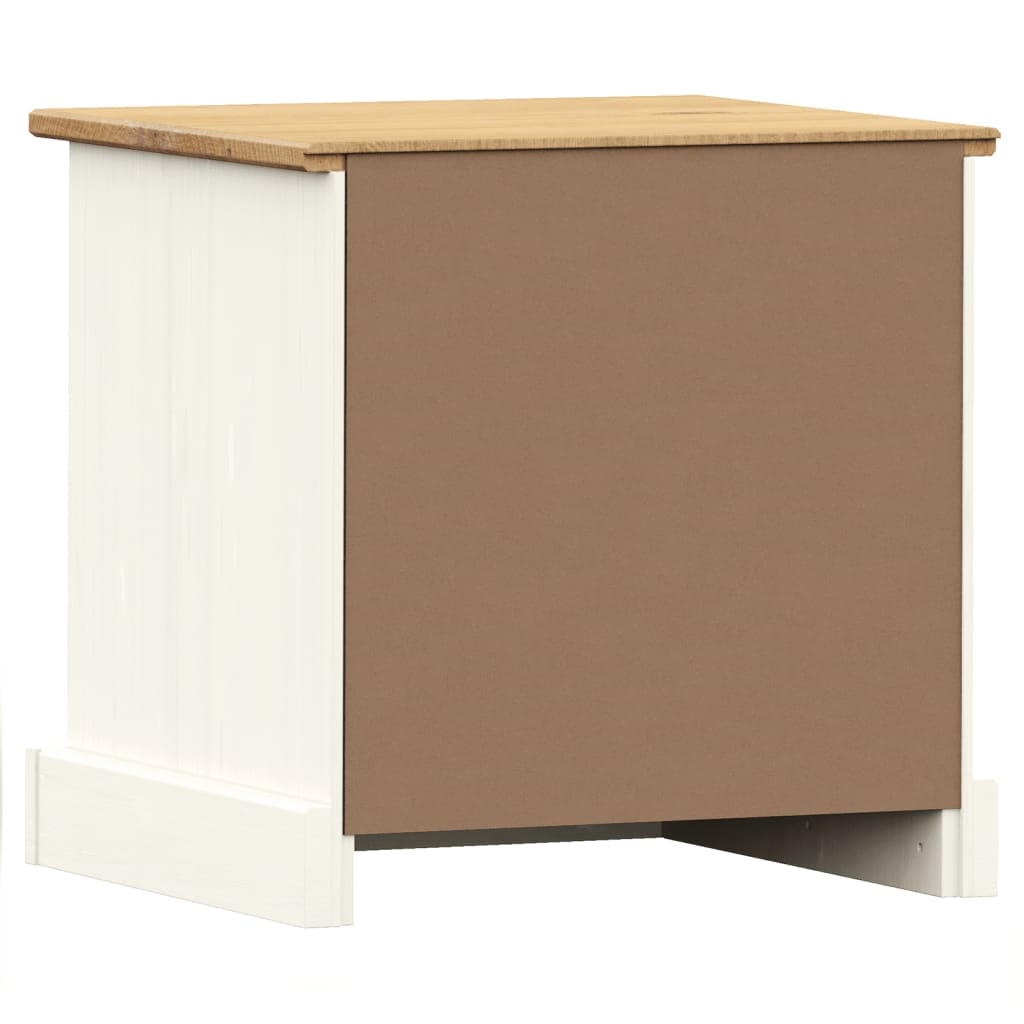 VIGO bedside table 42x35x42 cm solid pine white