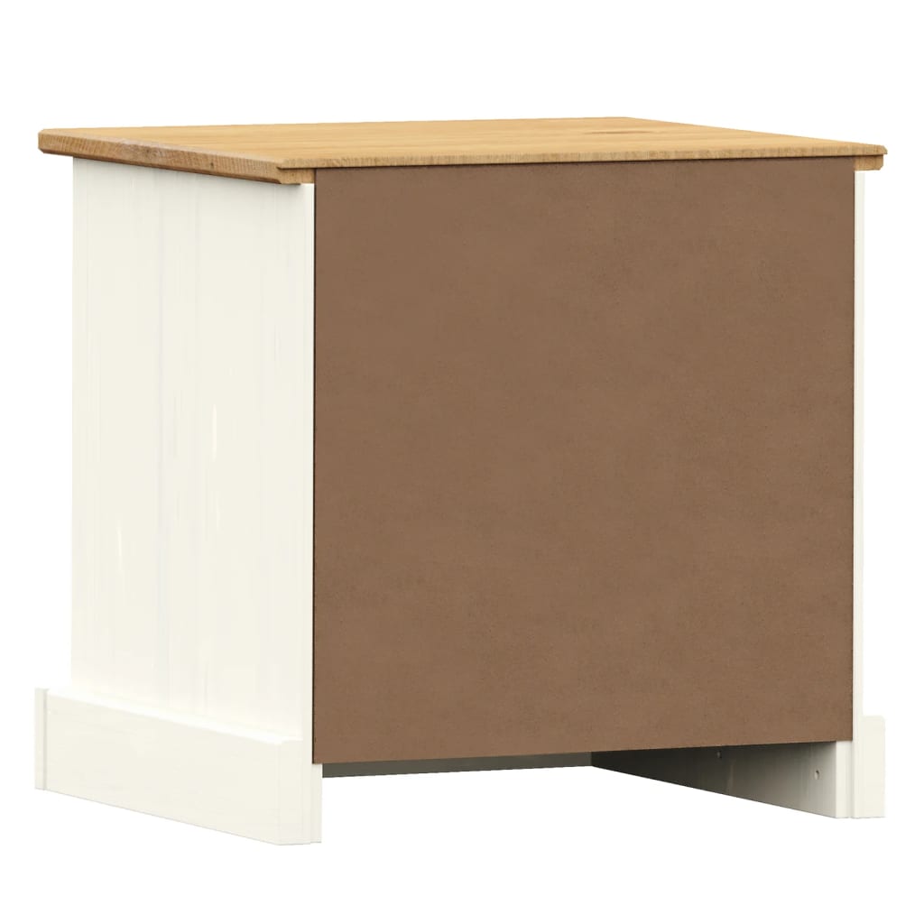 VIGO bedside table 42x35x42 cm solid pine white