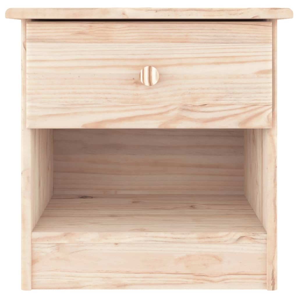 Mesa de cabeceira ALTA 41x35x41 cm madeira de pinho maciça