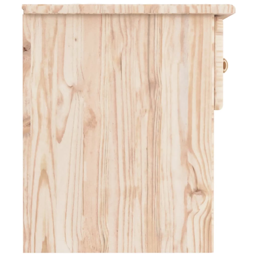 Mesa de cabeceira ALTA 41x35x41 cm madeira de pinho maciça