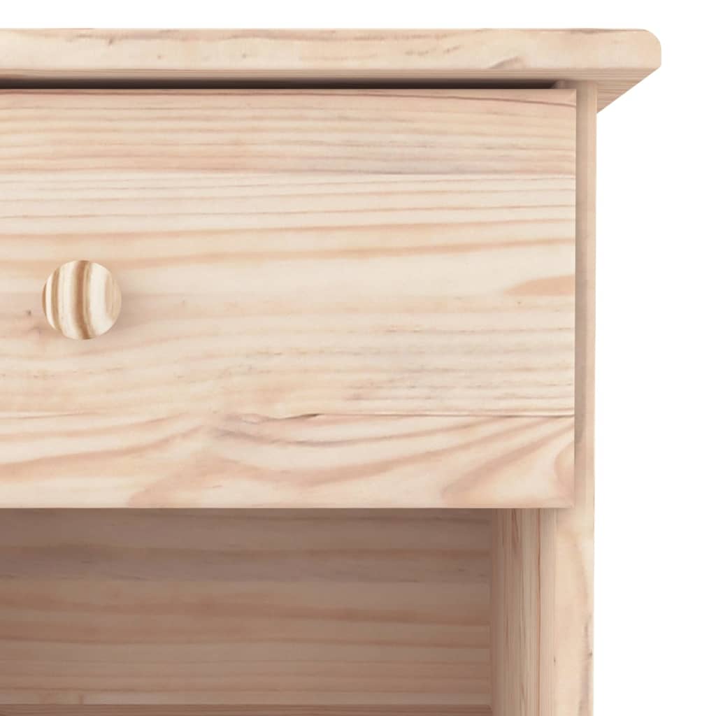 Mesa de cabeceira ALTA 41x35x41 cm madeira de pinho maciça