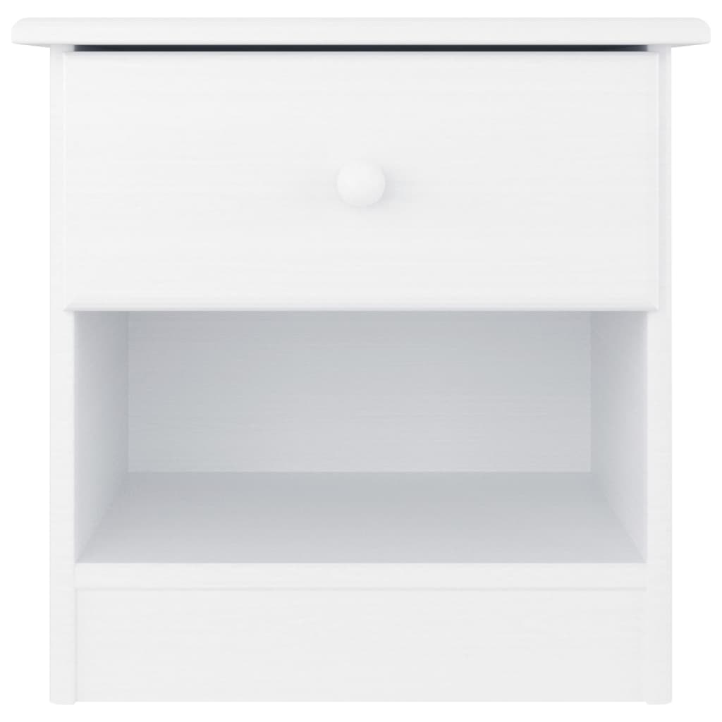 HIGH bedside table 41x35x41 cm solid pine white