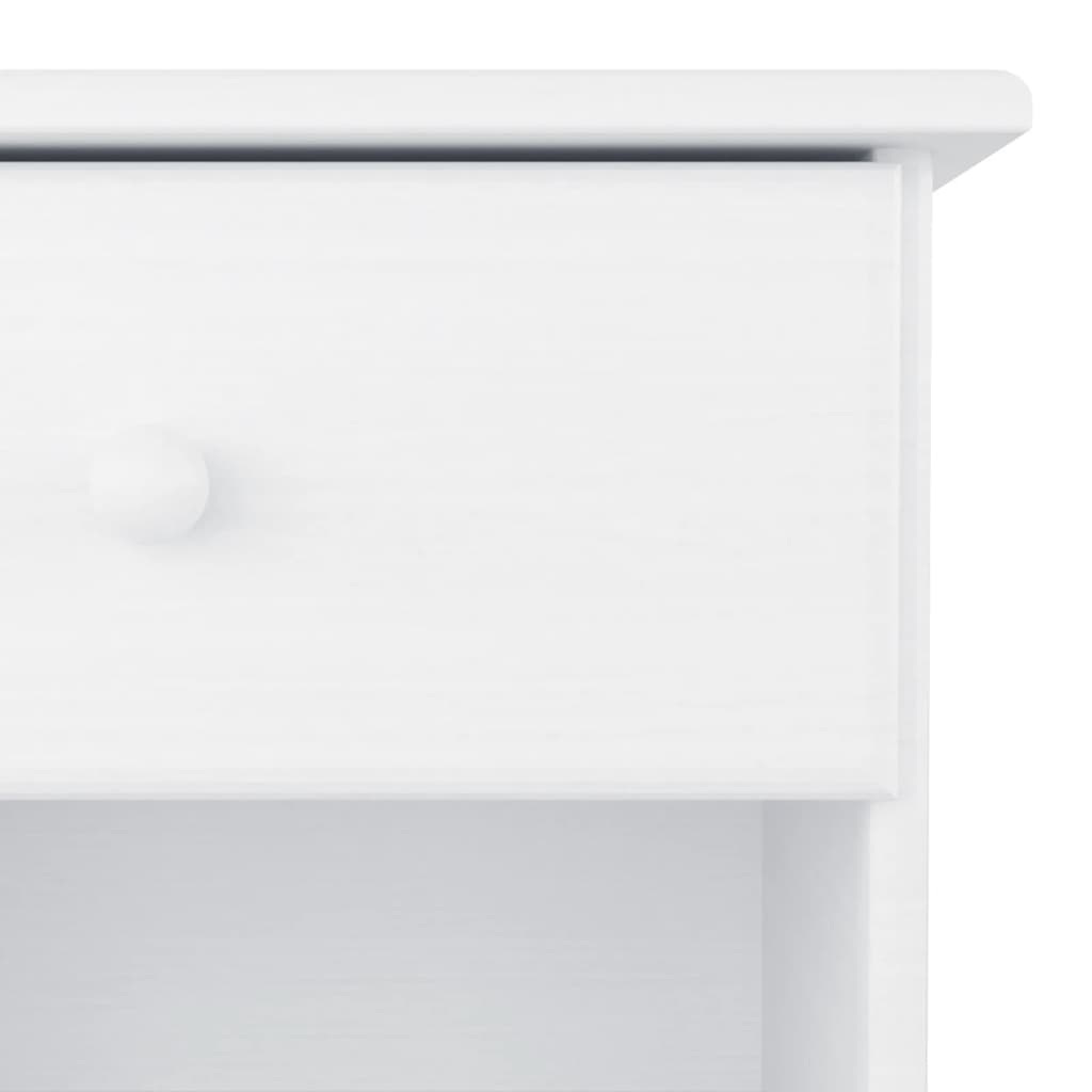 HIGH bedside table 41x35x41 cm solid pine white