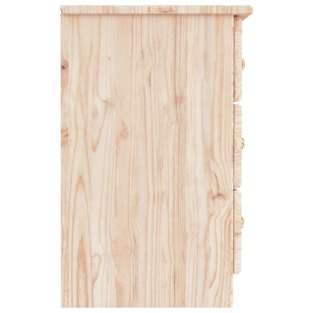 HIGH bedside table 41x35x55.5 cm solid pine wood