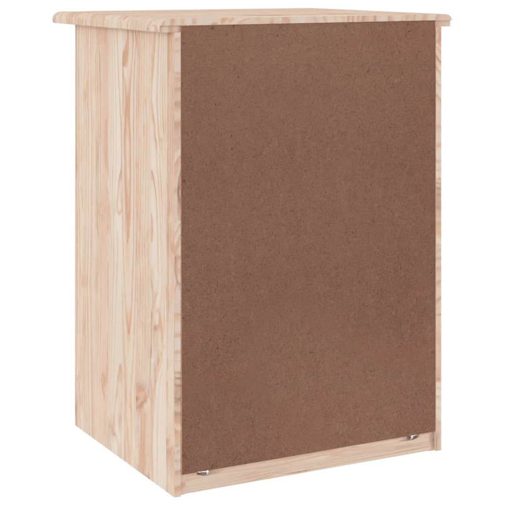 HIGH bedside table 41x35x55.5 cm solid pine wood