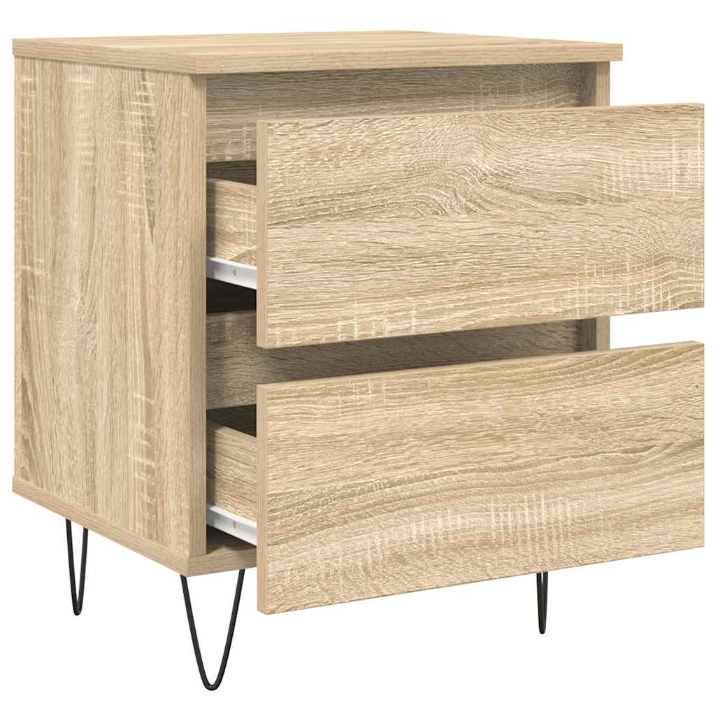 Mesa de cabeceira 40x35x50 cm derivados madeira carvalho sonoma