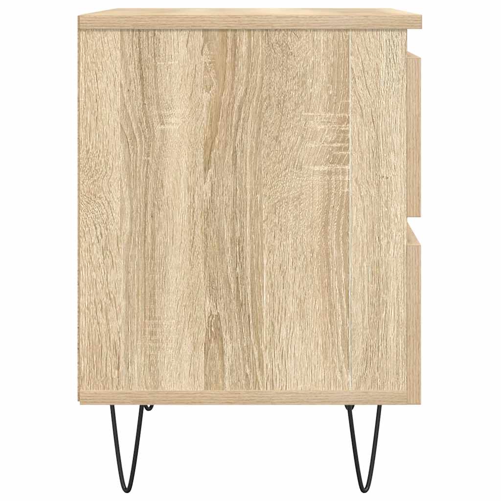 Mesa de cabeceira 40x35x50 cm derivados madeira carvalho sonoma
