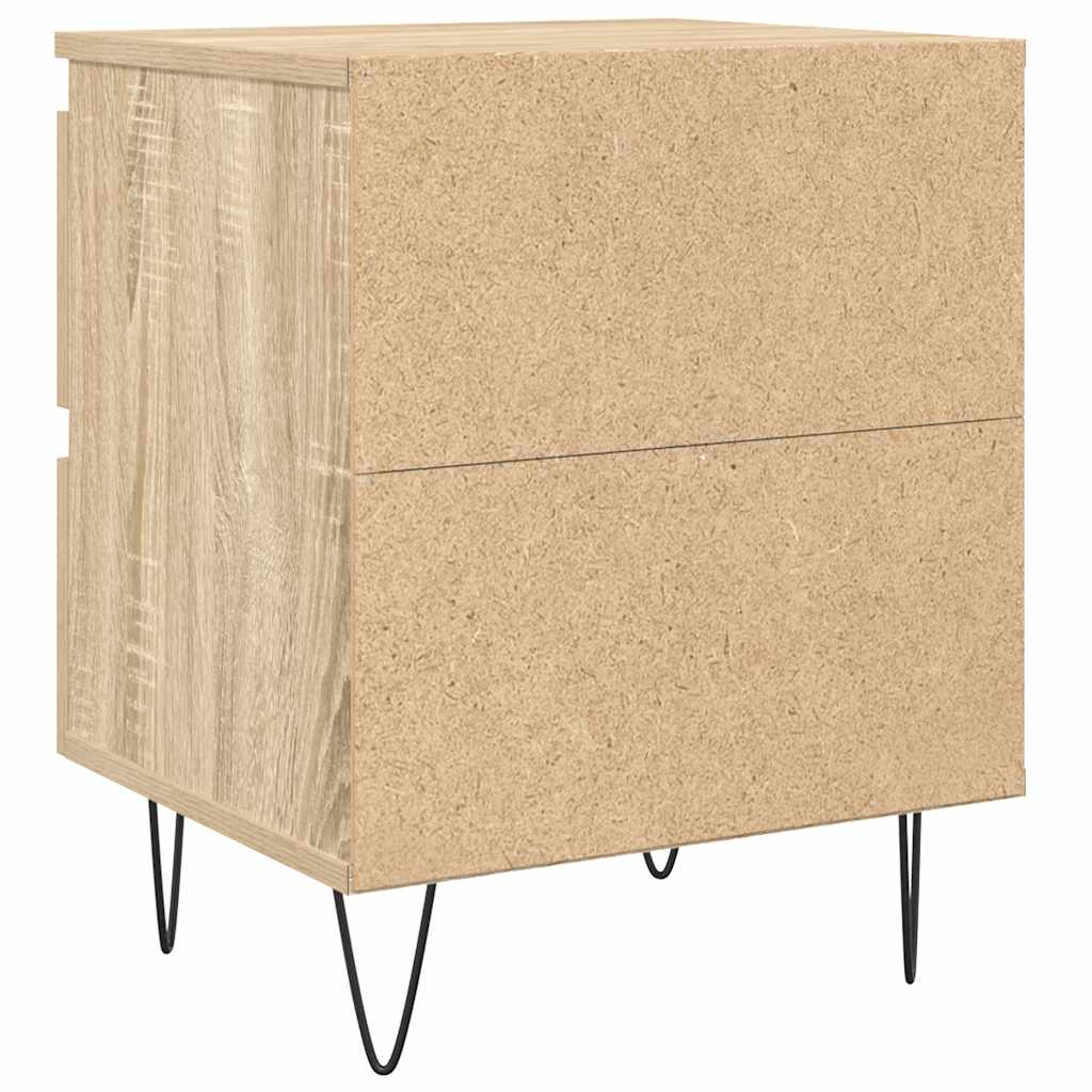 Mesa de cabeceira 40x35x50 cm derivados madeira carvalho sonoma