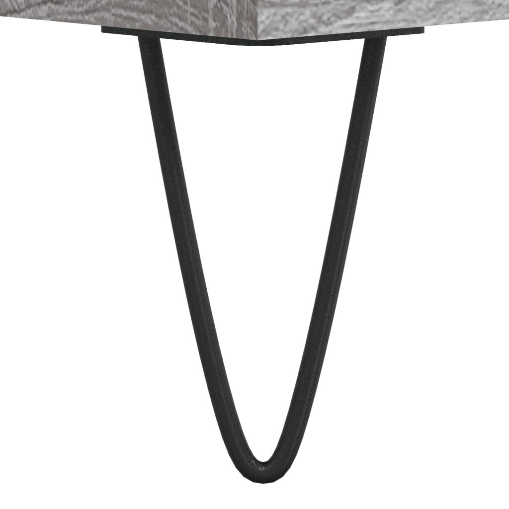 Mesa de cabeceira derivados de madeira cinzento sonoma