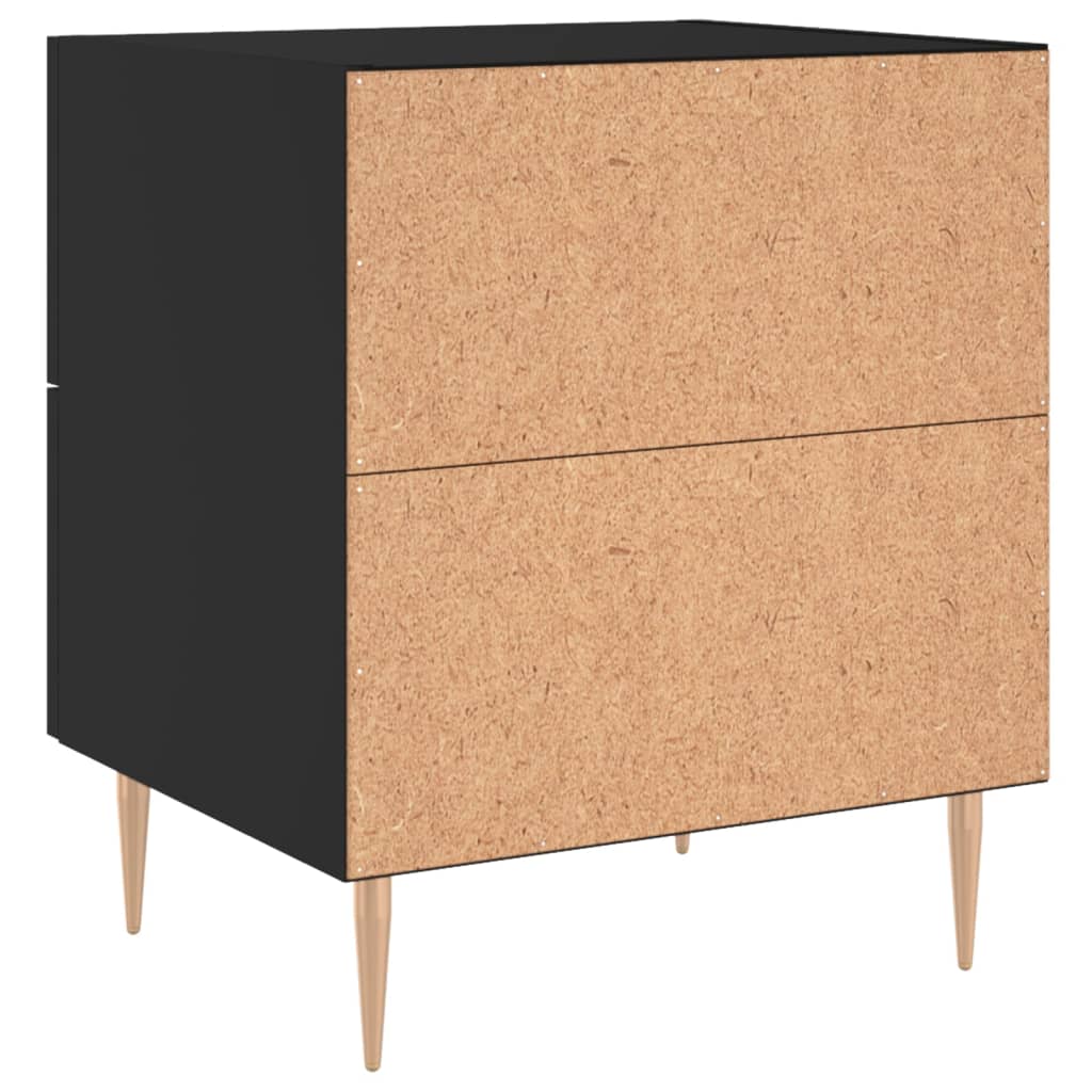 Mesa de cabeceira 40x35x47,5 cm derivados de madeira preto