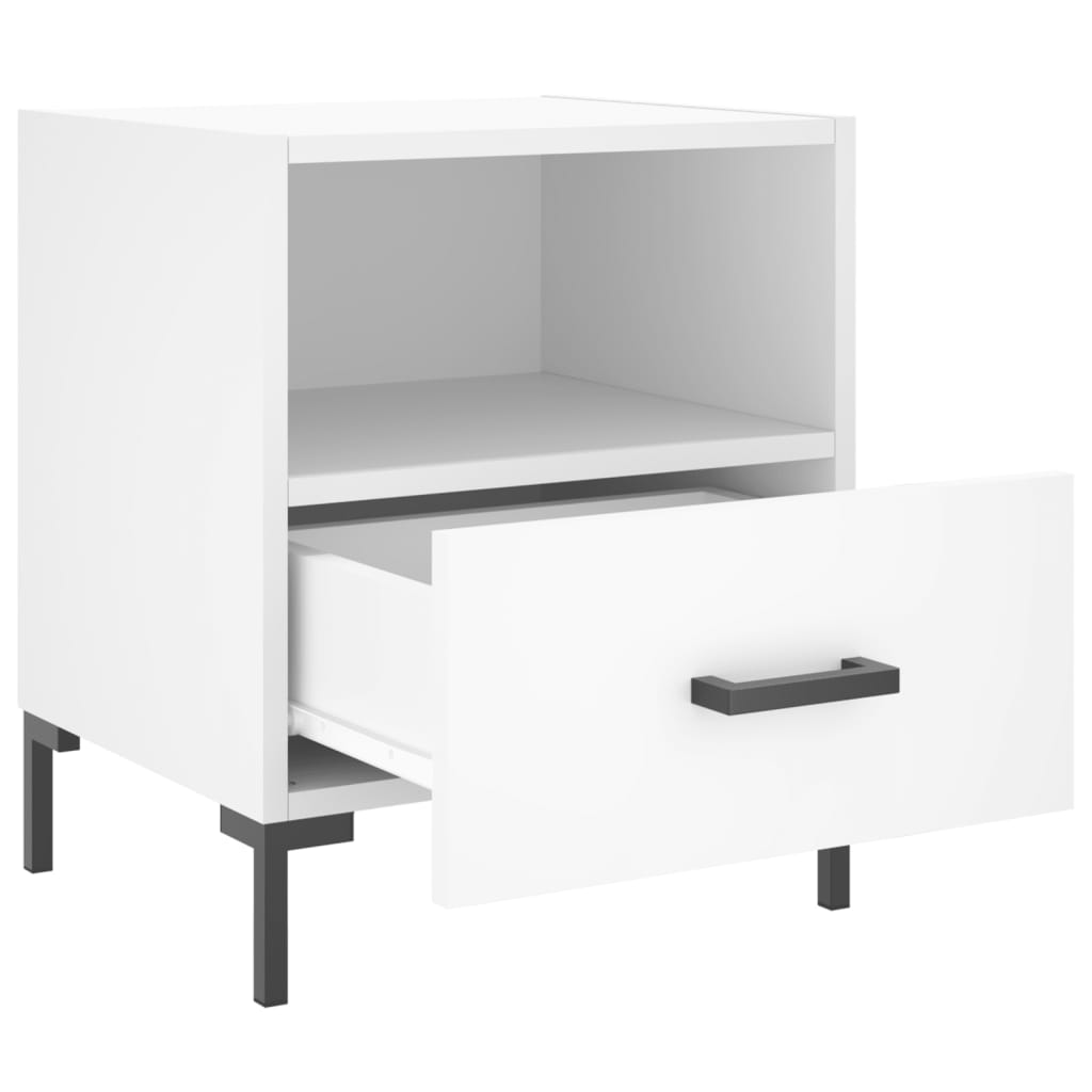 Mesa de cabeceira 40x35x47,5 cm derivados de madeira branco