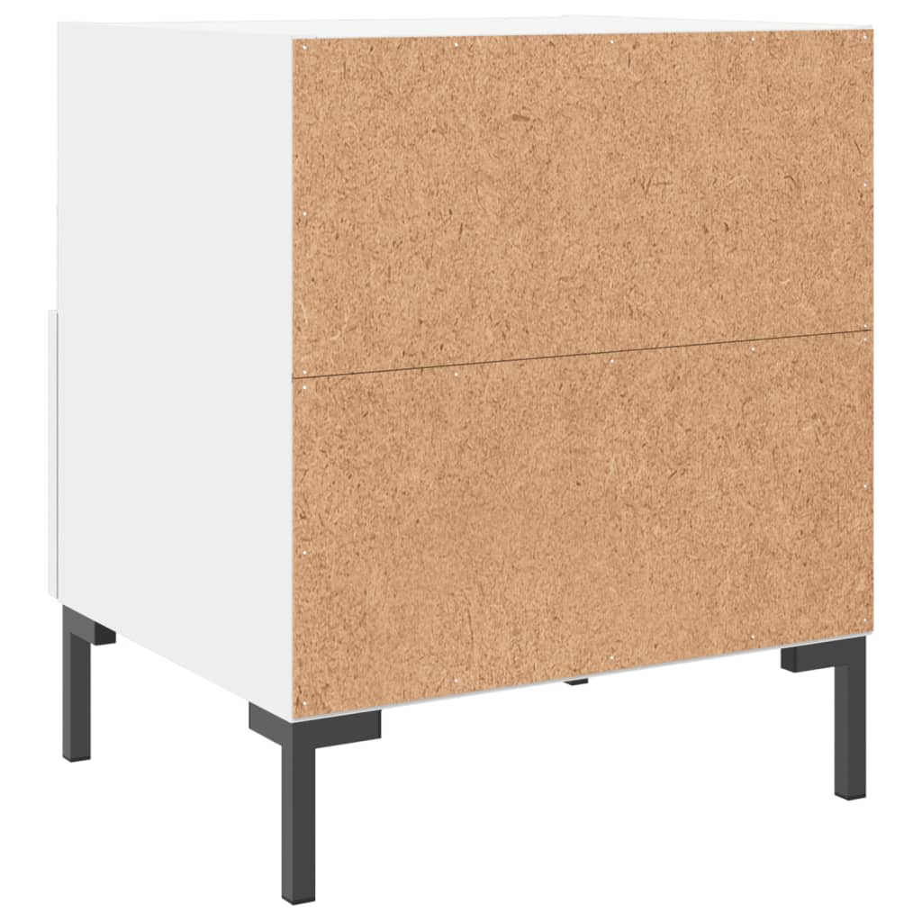 Mesa de cabeceira 40x35x47,5 cm derivados de madeira branco