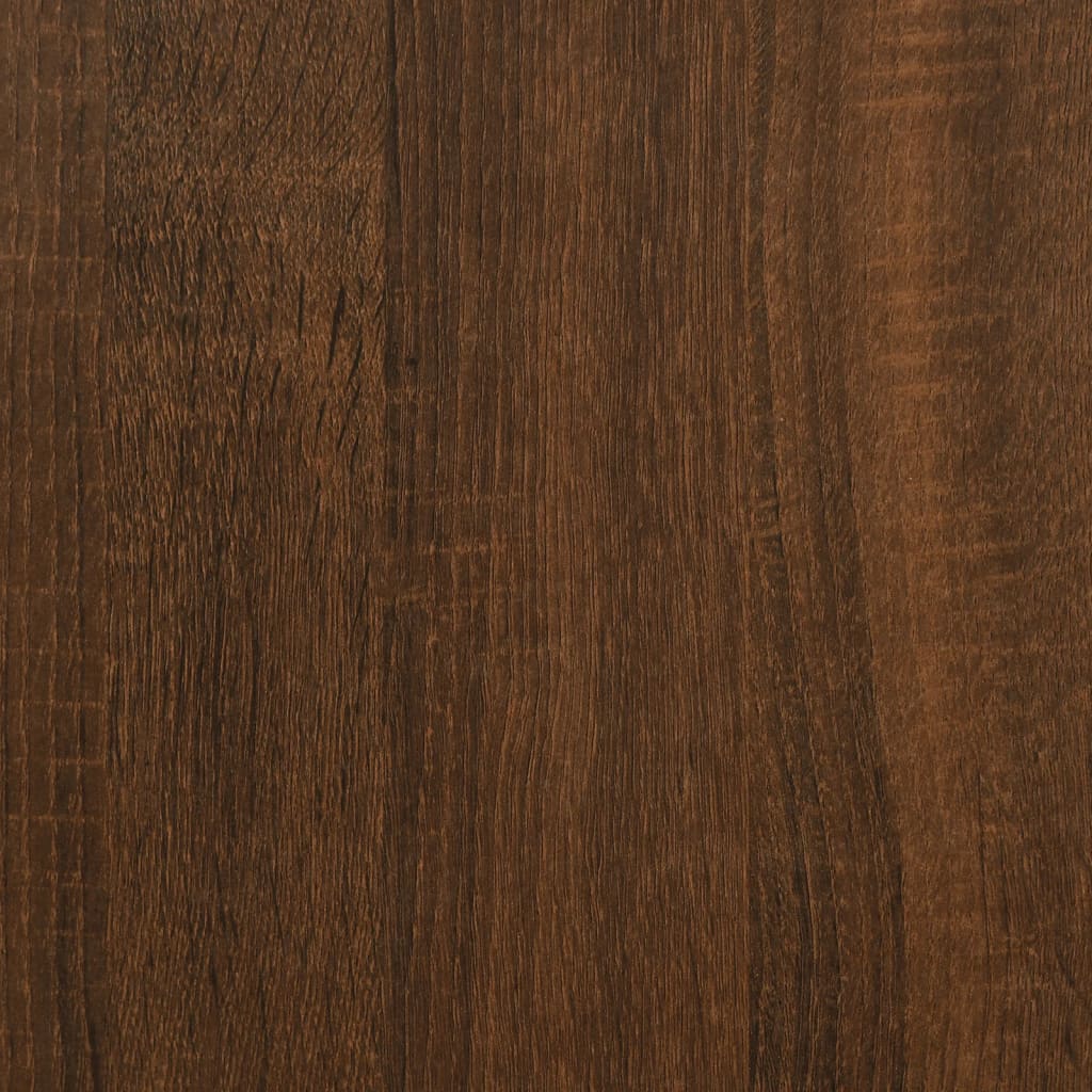 Mesa cabeceira 41x31x80 cm derivados madeira carvalho castanho