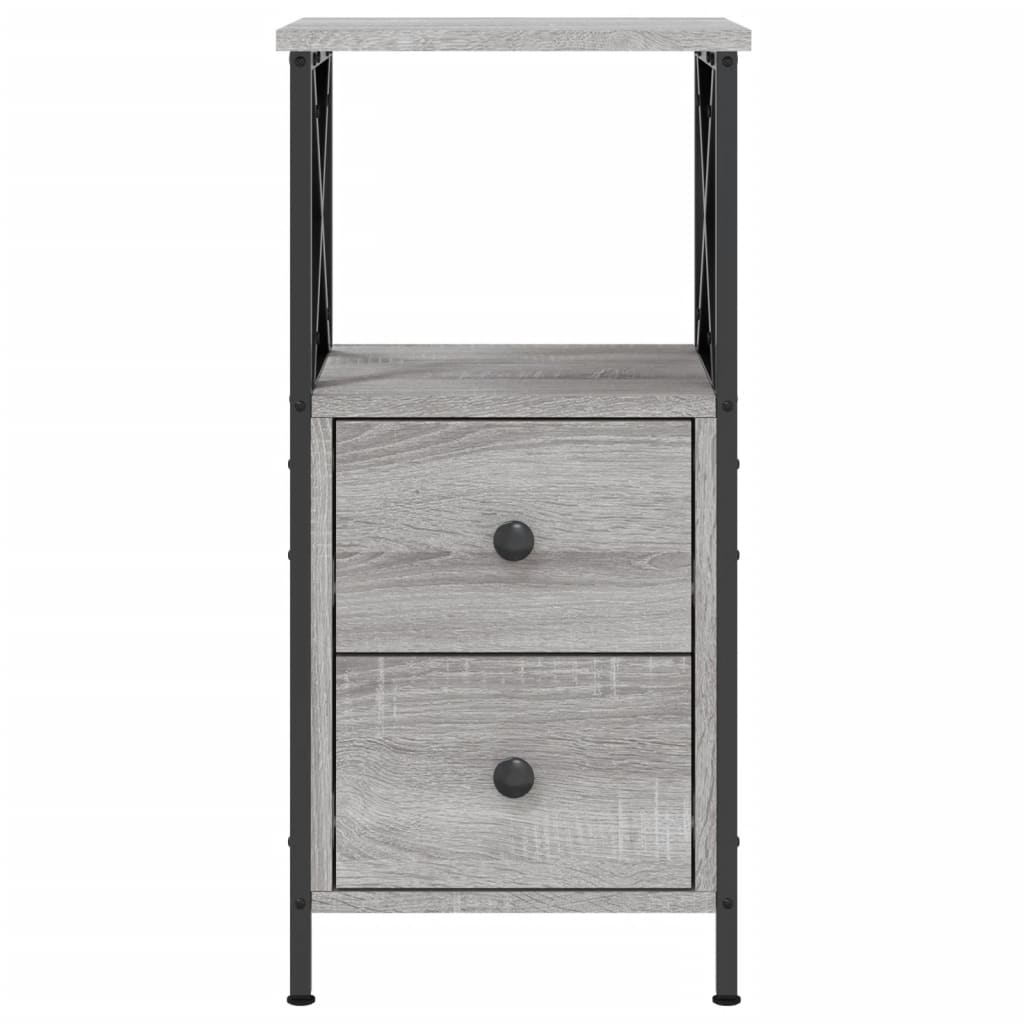 Mesa cabeceira 34x35,5x70 cm derivados madeira cinza sonoma