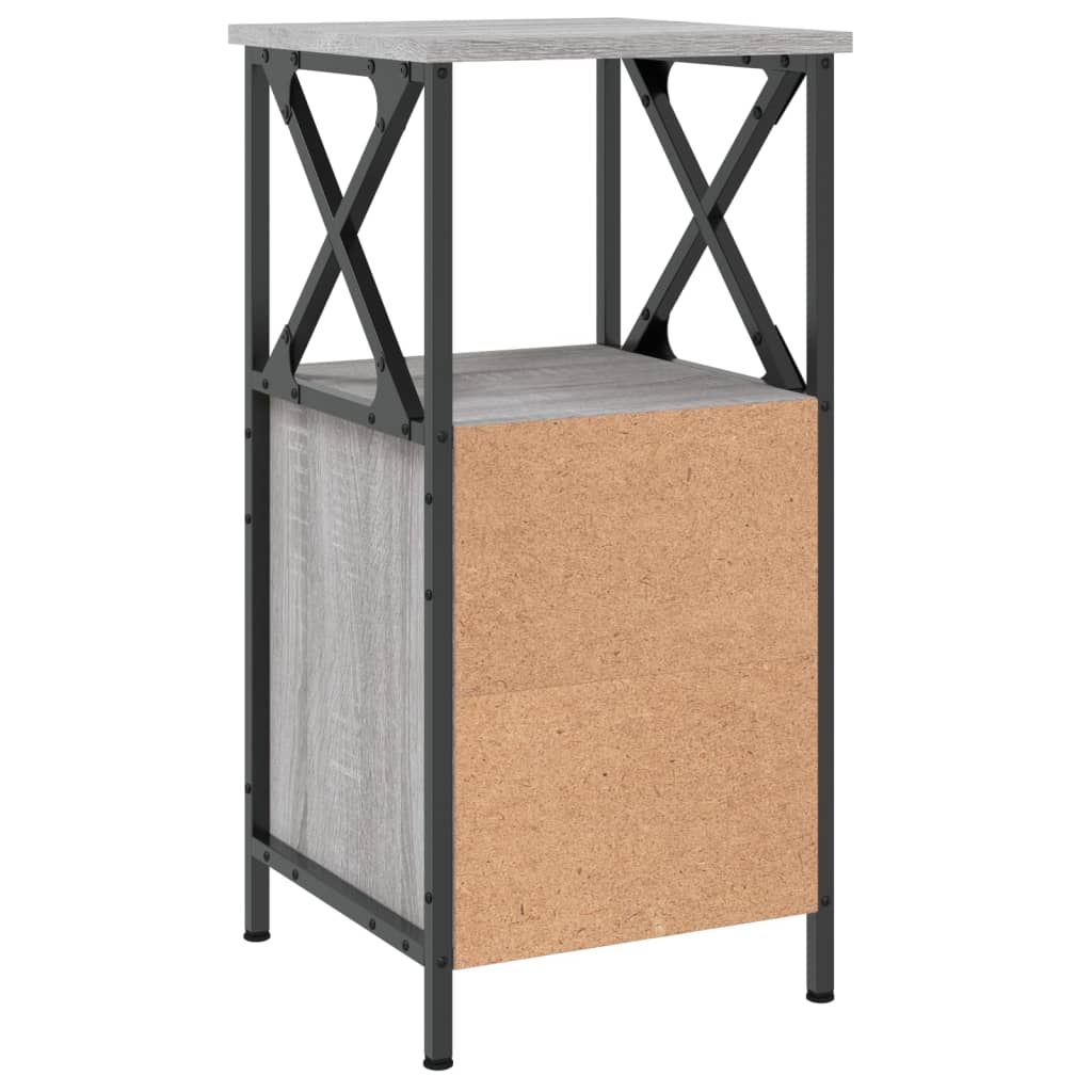 Mesa cabeceira 34x35,5x70 cm derivados madeira cinza sonoma