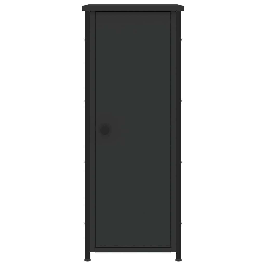 Mesas de cabeceira 2 pcs 32x42x80 cm derivados de madeira preto