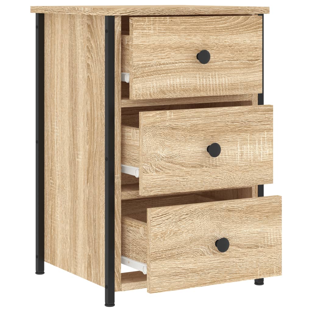 Mesa de cabeceira 40x36x60 cm derivados madeira carvalho sonoma