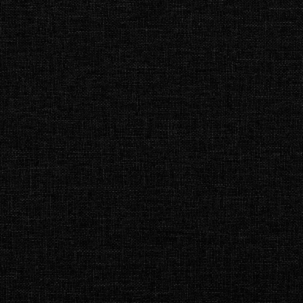 Sofa bed without legs 112x174x55 cm black fabric