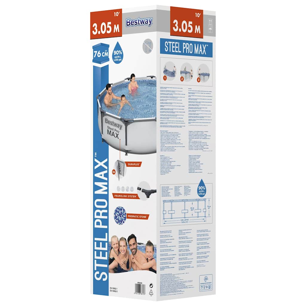 Steel Pro MAX 305x76 cm pool set