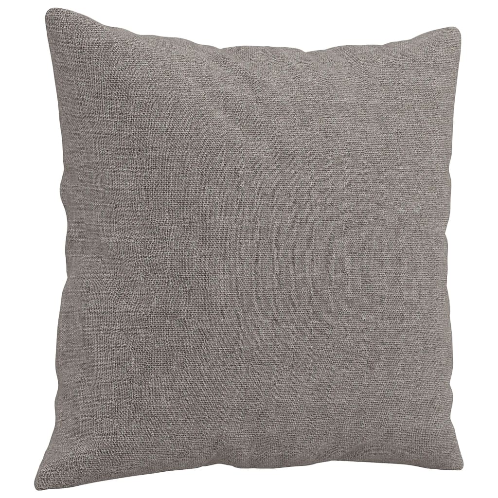 3-seater sofa + decorative cushions 180cm, grey-brown fabric
