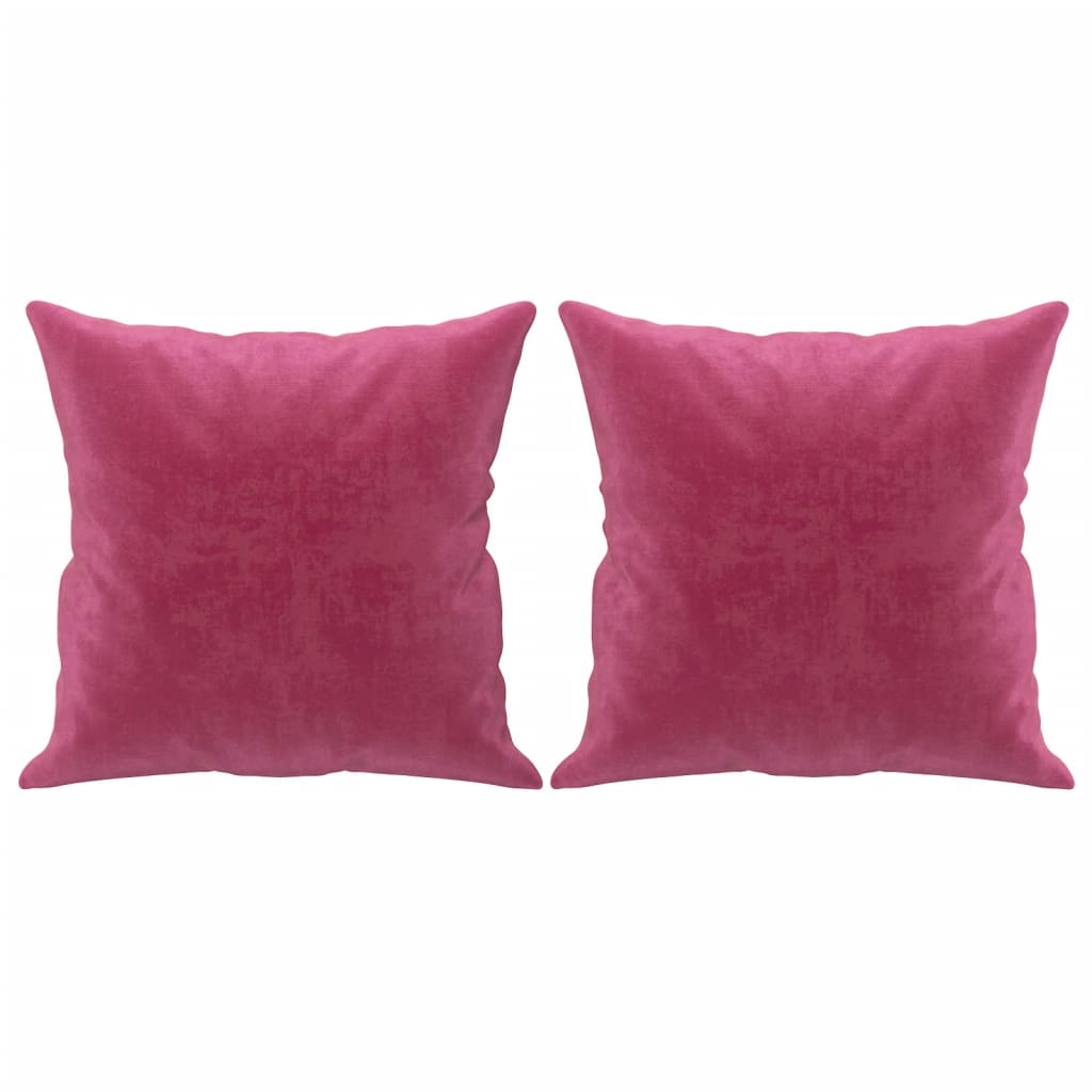 Sofá 3 lug. + almofadas decorativas 180cm veludo vermelho tinto