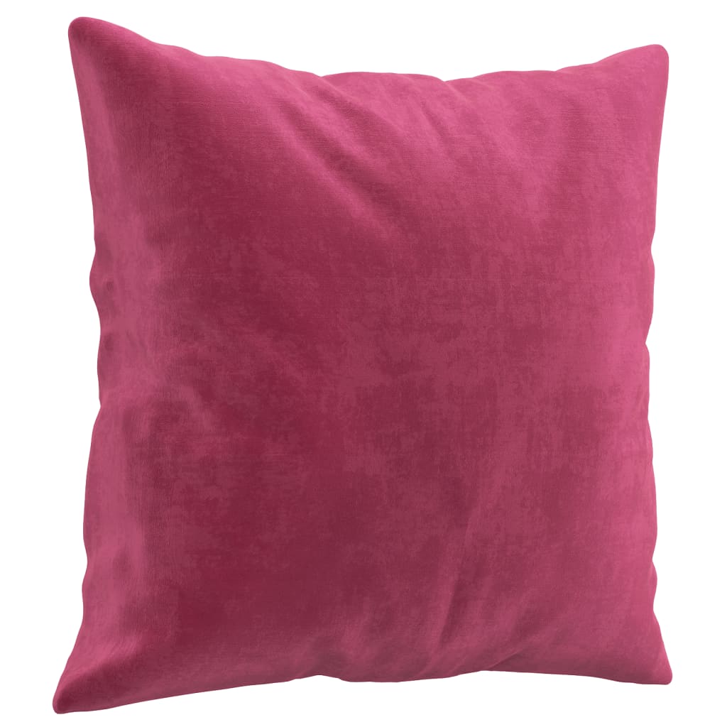 Sofá 3 lug. + almofadas decorativas 180cm veludo vermelho tinto