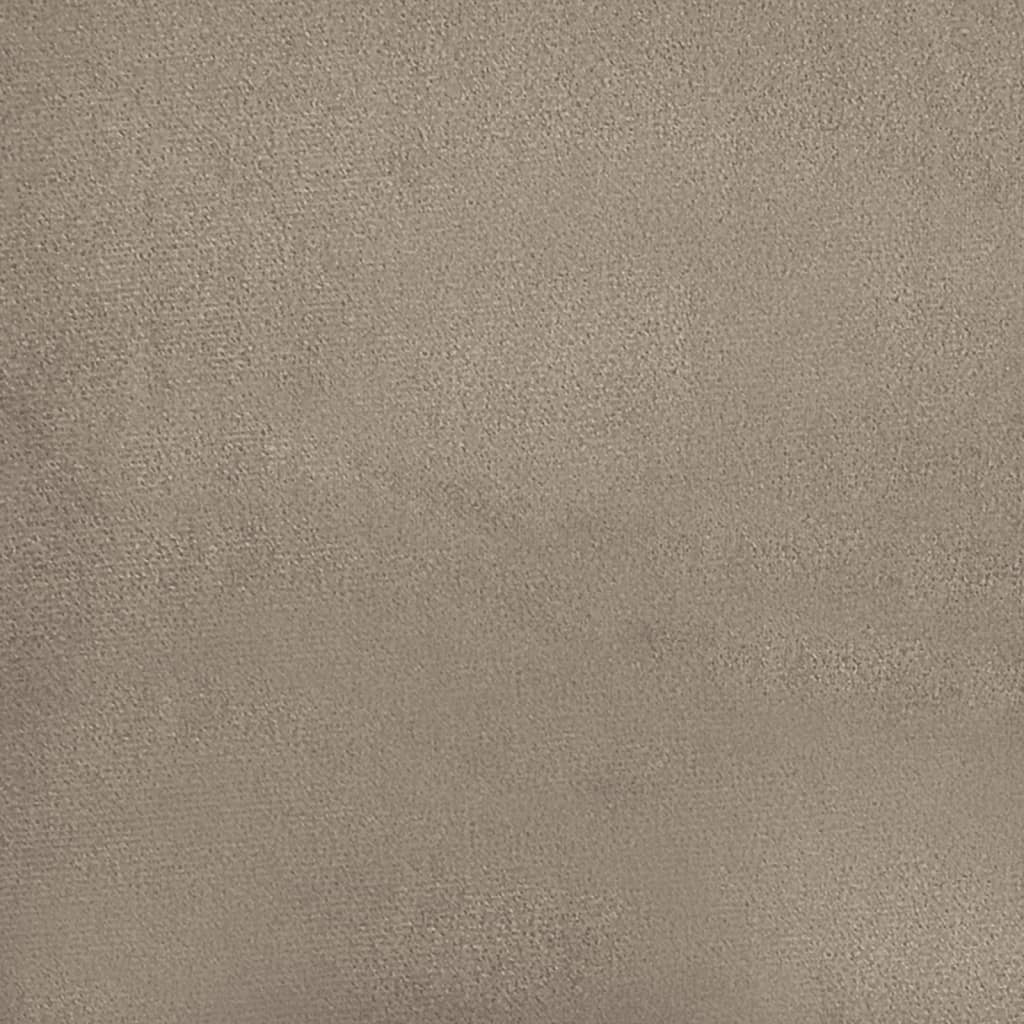 Sofá 2 lugares c/ almofadas 140 cm microfibra cinza-acastanhado