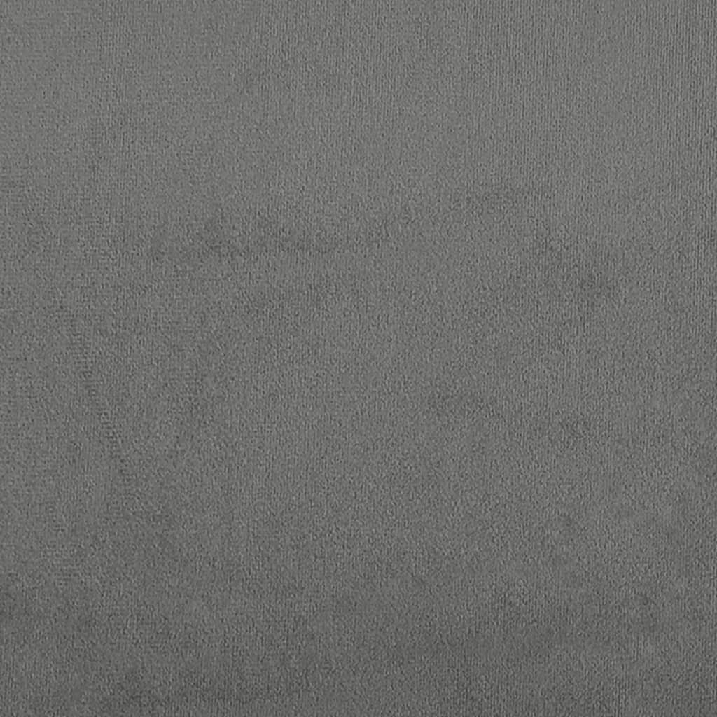 Sofá 2 lugares c/ almofadas 140 cm microfibra cinzento-escuro
